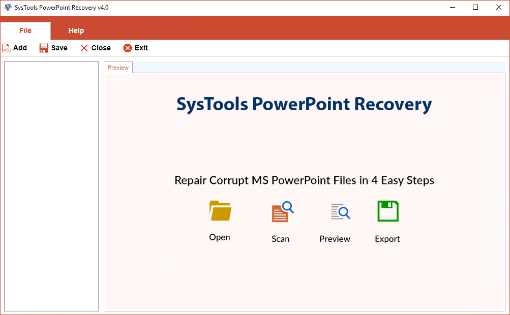 Launch and run the XLSX Recovery Tool